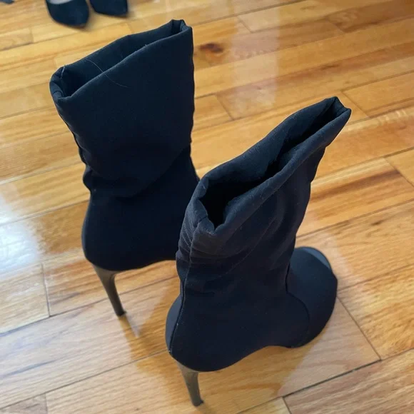 Stuart Whitman open toe booties 6.5 - Picture 3 of 5